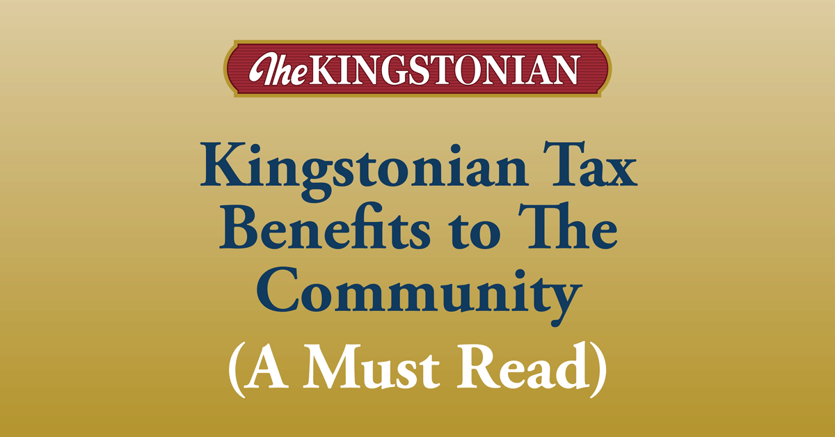 Kingstonian Tax Benefits to The Community